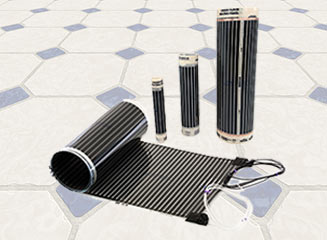 Rolls of the FilmHeat floor heating system