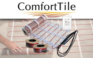 ComfortTile mat, spools, and thermostat